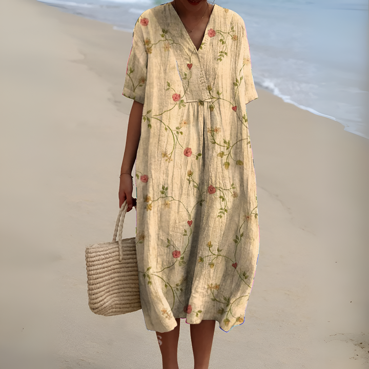 Nicole™ | Zomerjurk met Bloemen