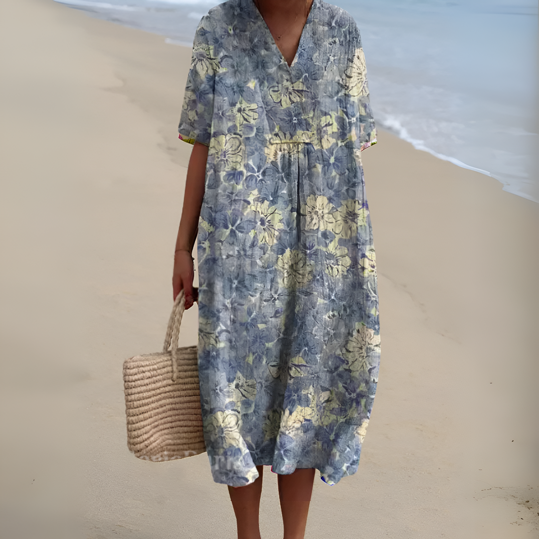 Nicole™ | Zomerjurk met Bloemen