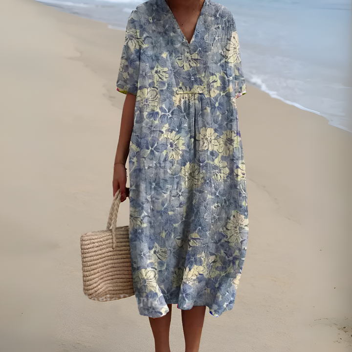 Nicole™ | Zomerjurk met Bloemen