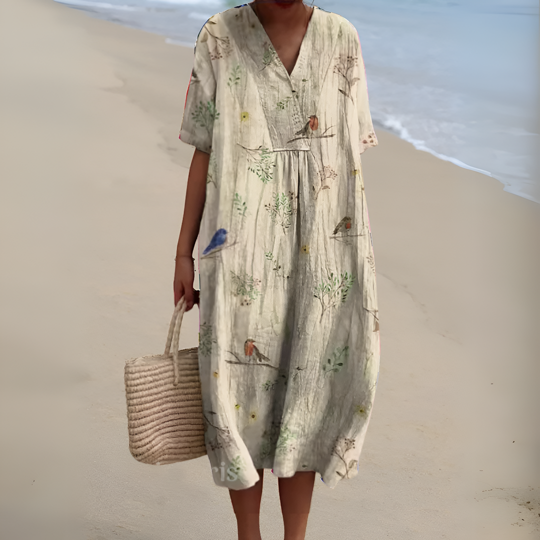 Nicole™ | Zomerjurk met Bloemen