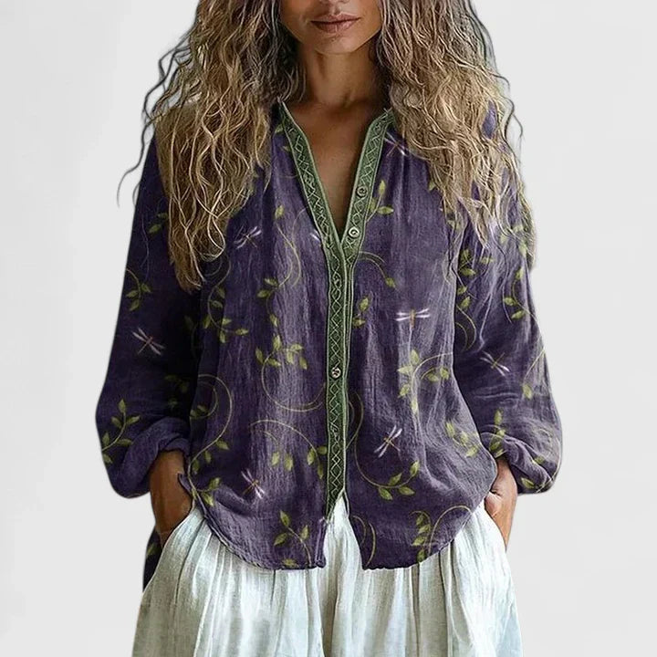 Virginia | Relaxed Garden Print Blouse