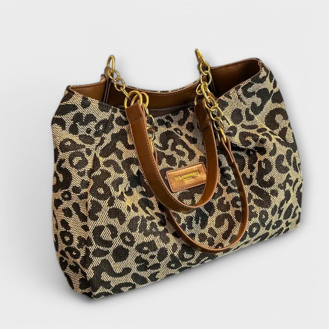 Eleanor | Leopard Canvas Tote