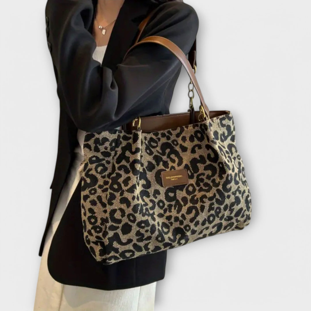 Eleanor | Leopard Canvas Tote