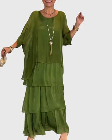 Carmel | Elegant Flowing Maxi Dress