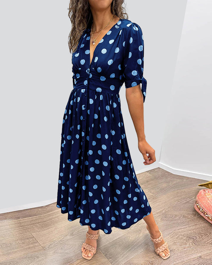 Victoire™ | Elegante Jurk met Stippen