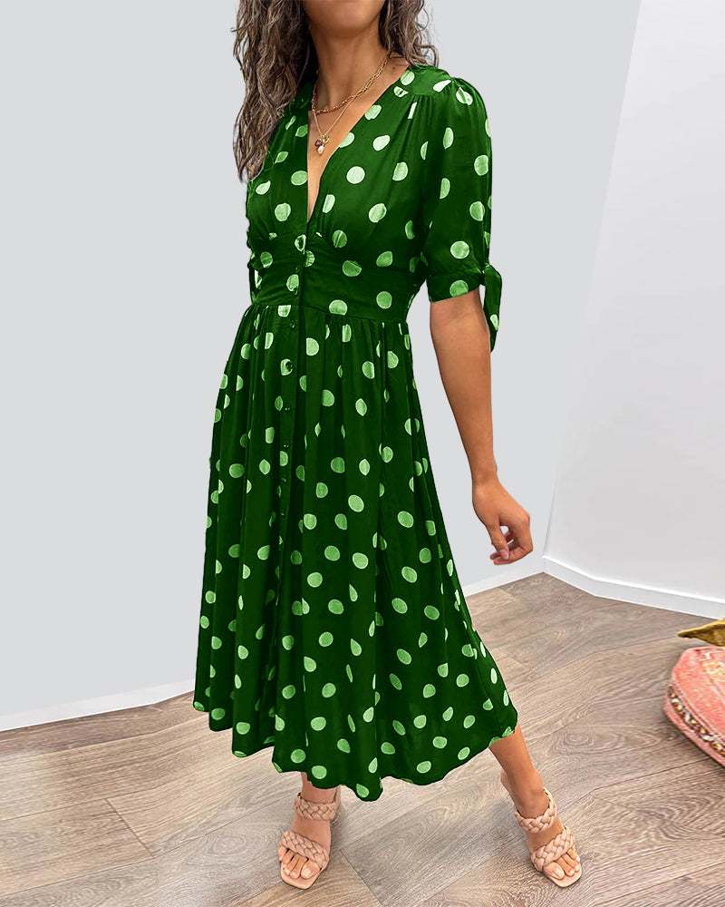 Victoire™ | Elegante Jurk met Stippen