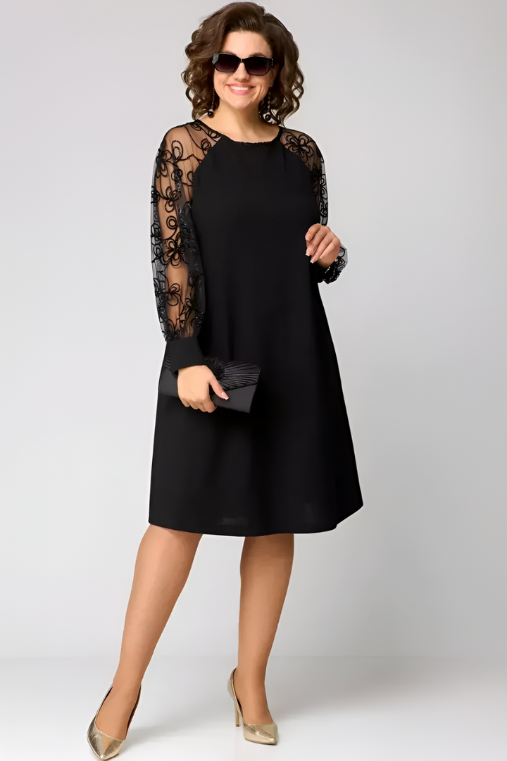 Amira™ | Chique jurk met kantmouwen