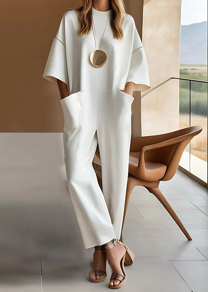 Elizina™ | Elegante Jumpsuit met Korte Mouwen