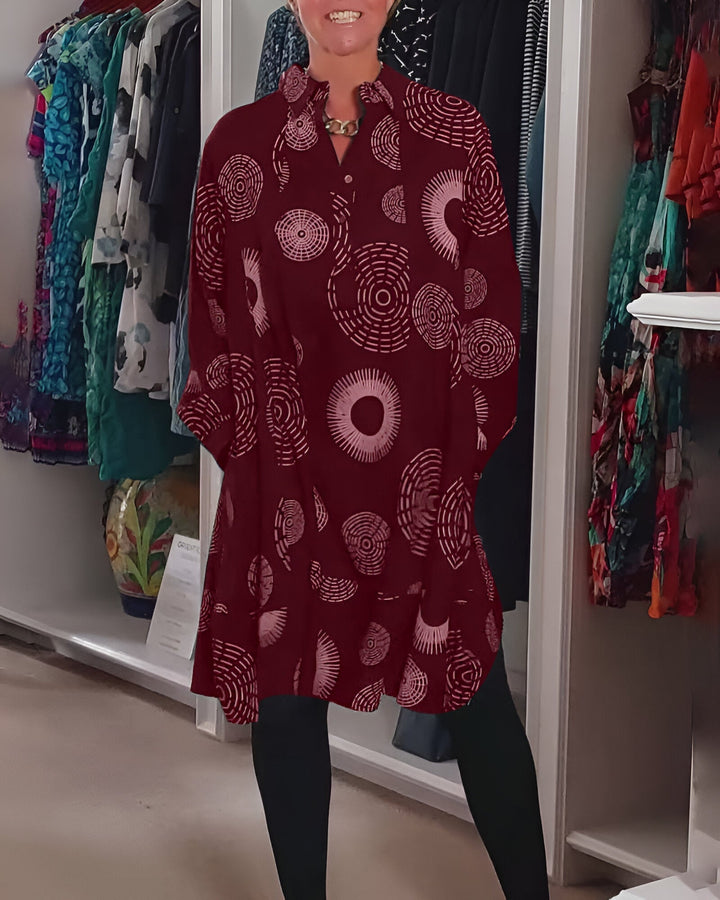 Véra™ | Geometrische Jurk