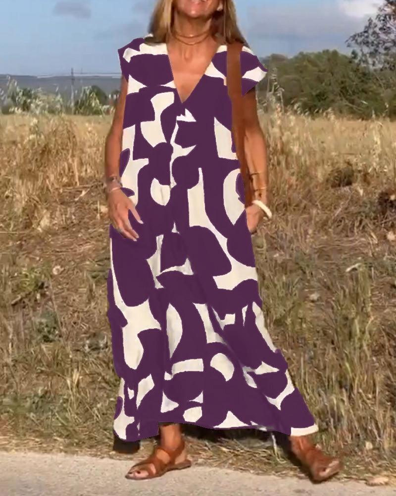 Kendall | Relaxed Abstract Dress