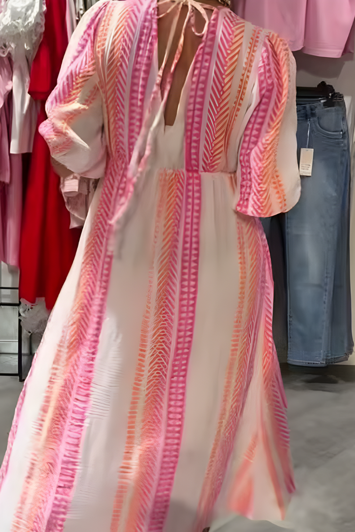 Anna™ | Boho Maxi Jurk met V-Hals