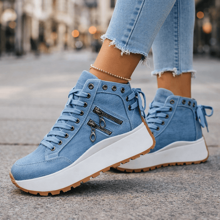 Erin | Platform Lace-Up Trainers