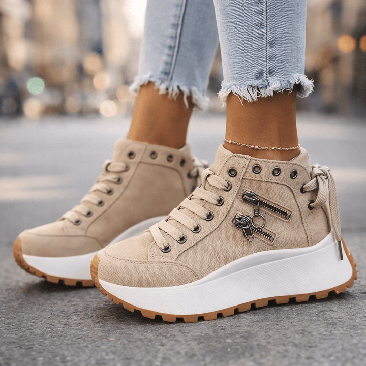 Erin | Platform Lace-Up Trainers