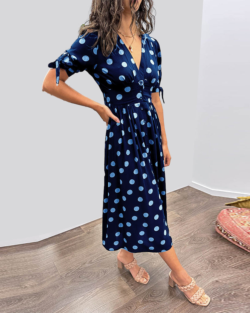 Victoire™ | Elegante Jurk met Stippen