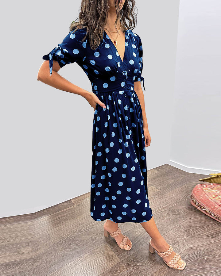 Victoire™ | Elegante Jurk met Stippen