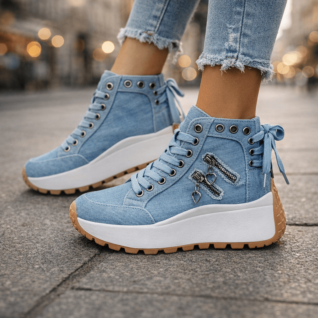 Erin | Platform Lace-Up Trainers