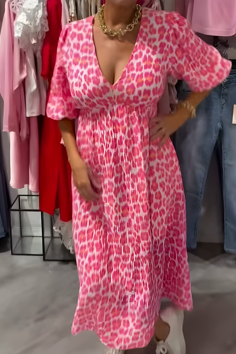 Anna™ | Boho Maxi Jurk met V-Hals