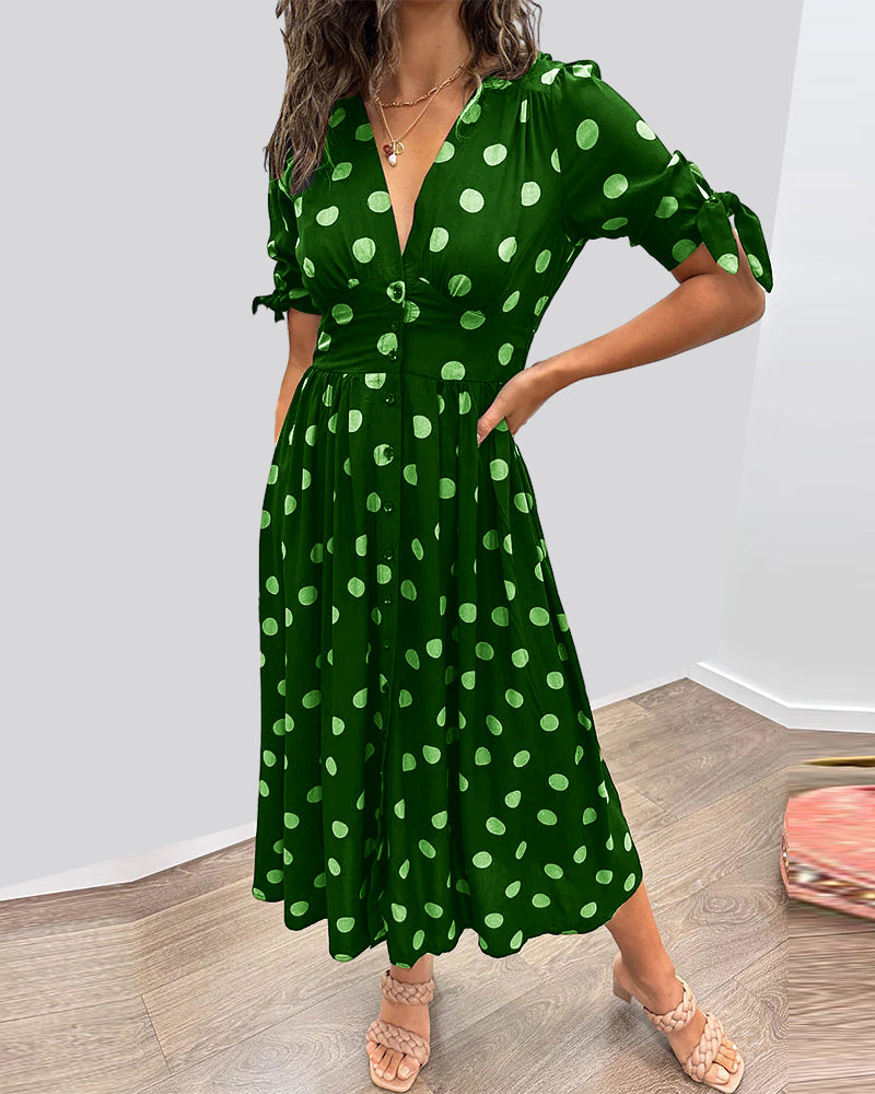 Victoire™ | Elegante Jurk met Stippen
