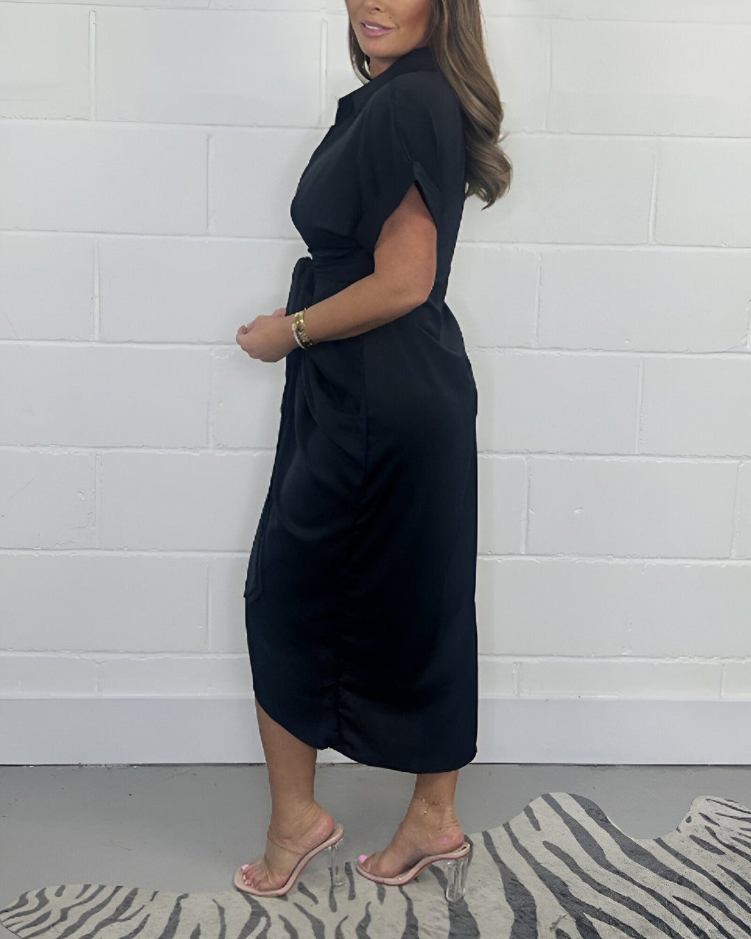 Anouk™ | Luxe Plissé Jurk