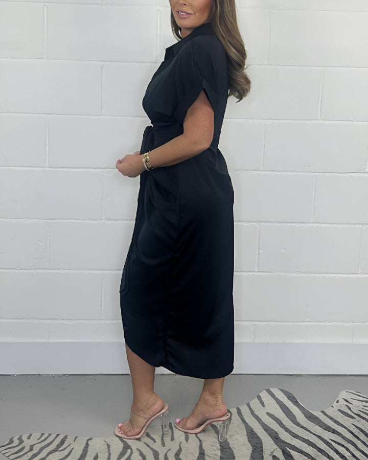 Anouk™ | Luxe Plissé Jurk