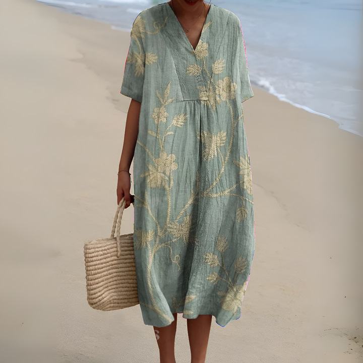 Nicole™ | Zomerjurk met Bloemen