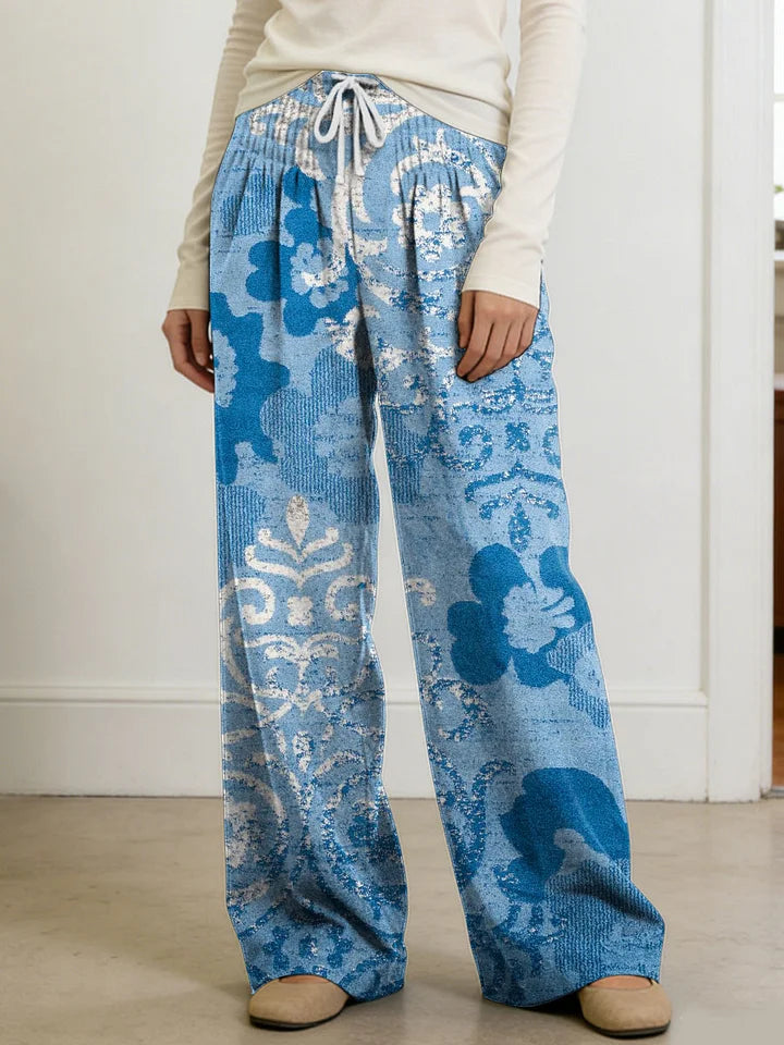 Arlene | Women's Geometry Color Splicing Gradient Art Print Casual Pants