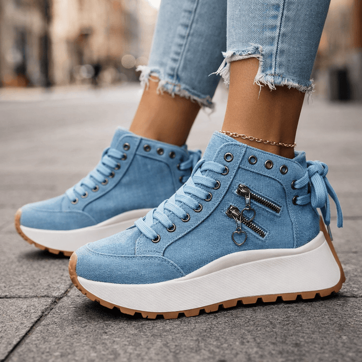 Erin | Platform Lace-Up Trainers