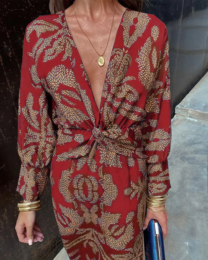 Colleen | Elegant dress with floral print