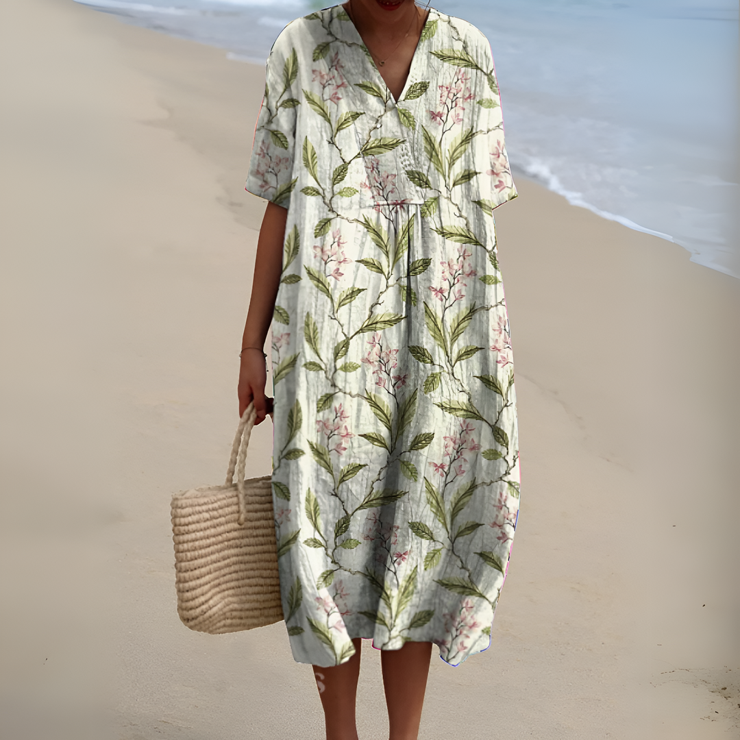 Nicole™ | Zomerjurk met Bloemen
