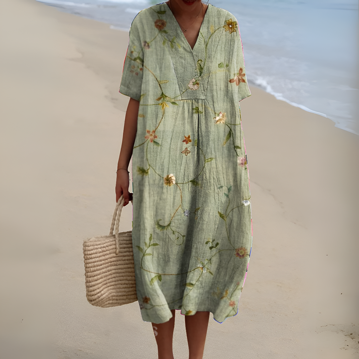 Nicole™ | Zomerjurk met Bloemen