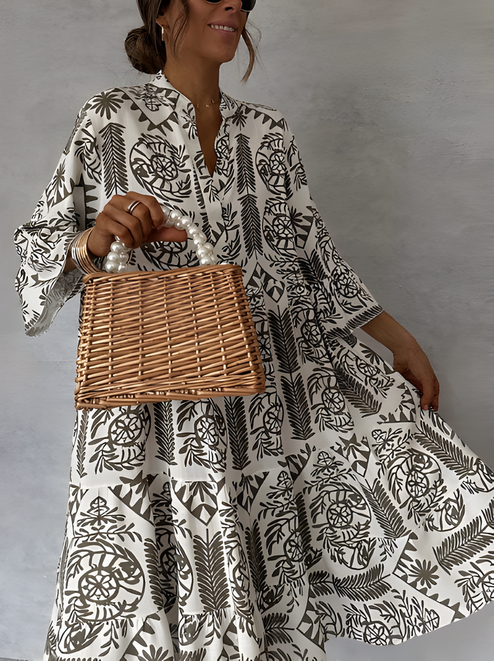 Idalina™ | Trendy Print Jurk