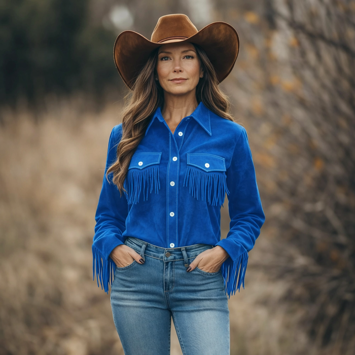 Elara | Western Fringe Blouse