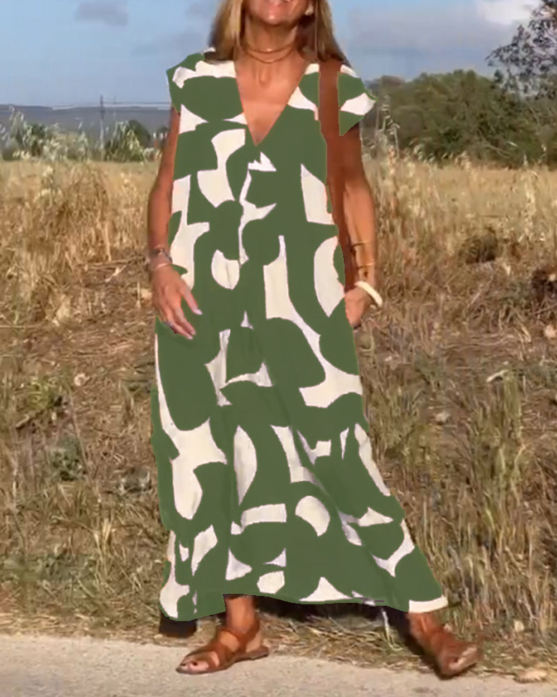 Kendall | Relaxed Abstract Dress