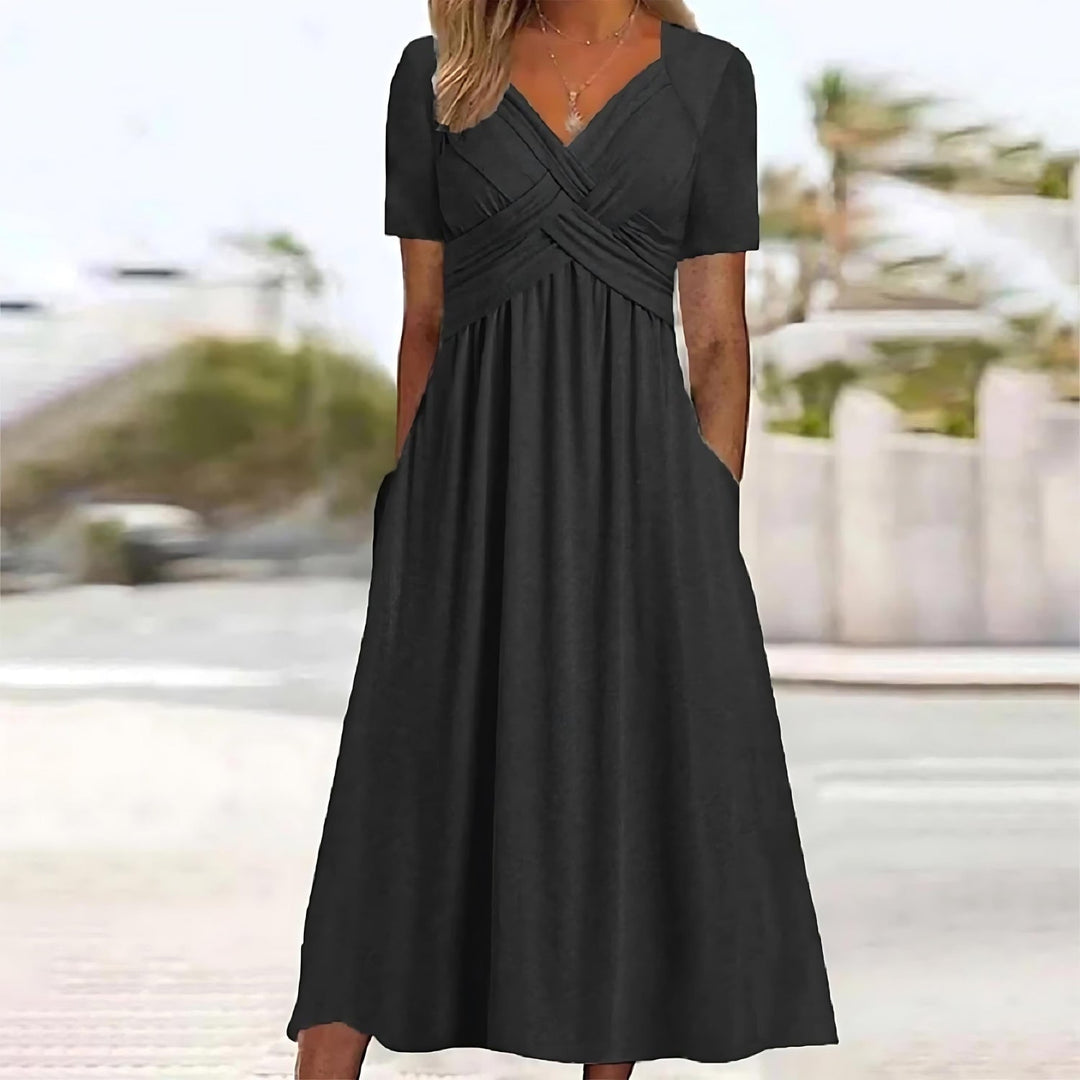 Paige | Elegant A-Line Midi Dress