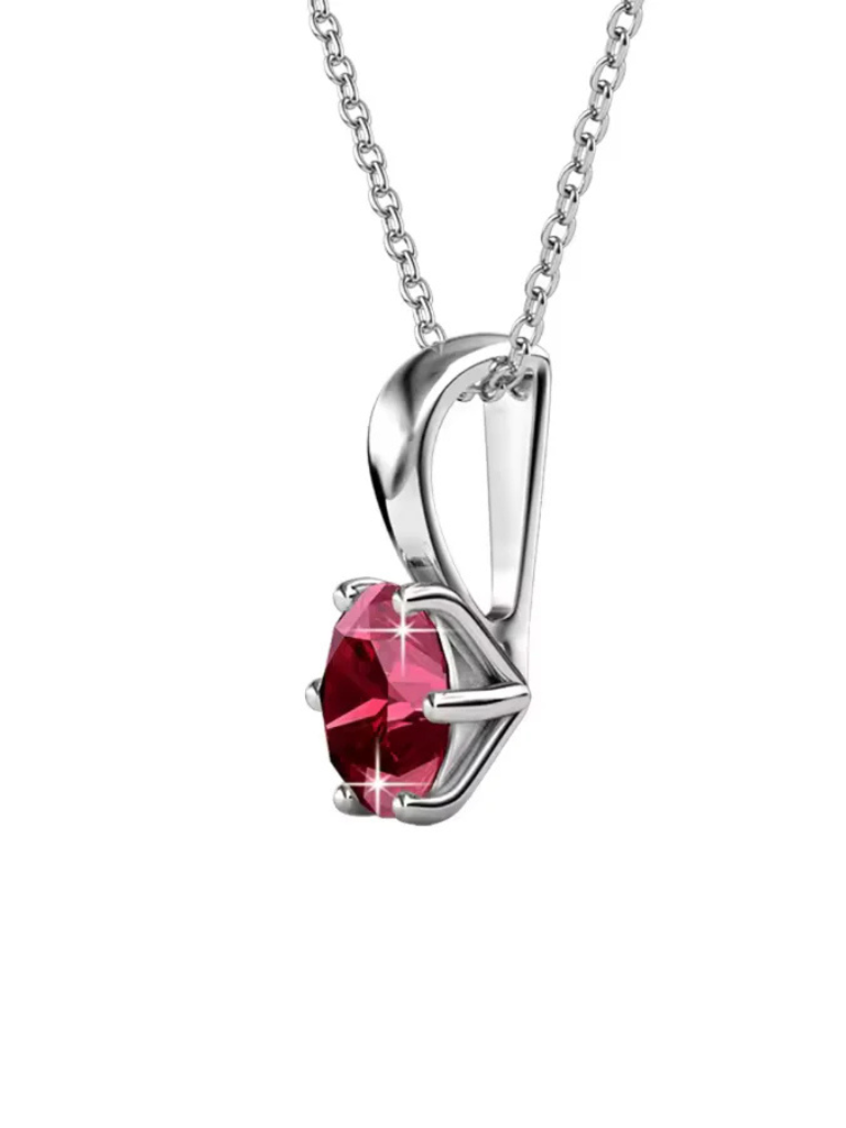 Sasha | Ruby Solitaire Pendant