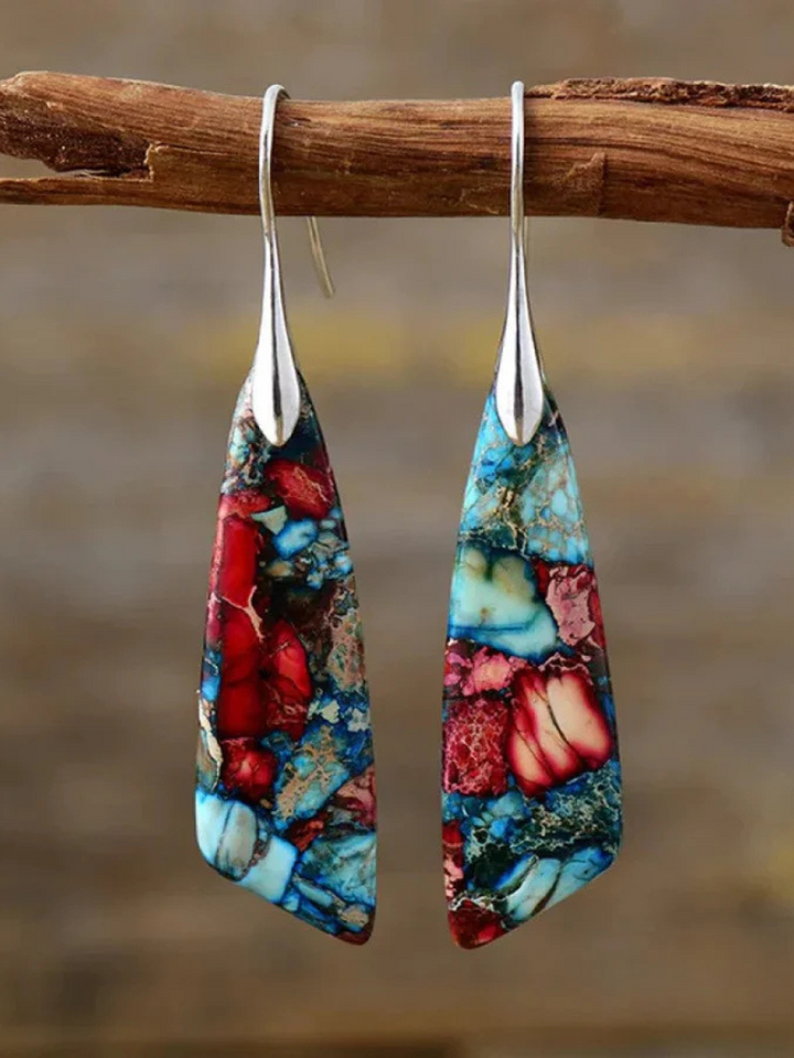 Amalia | Mosaic Gemstone Earrings