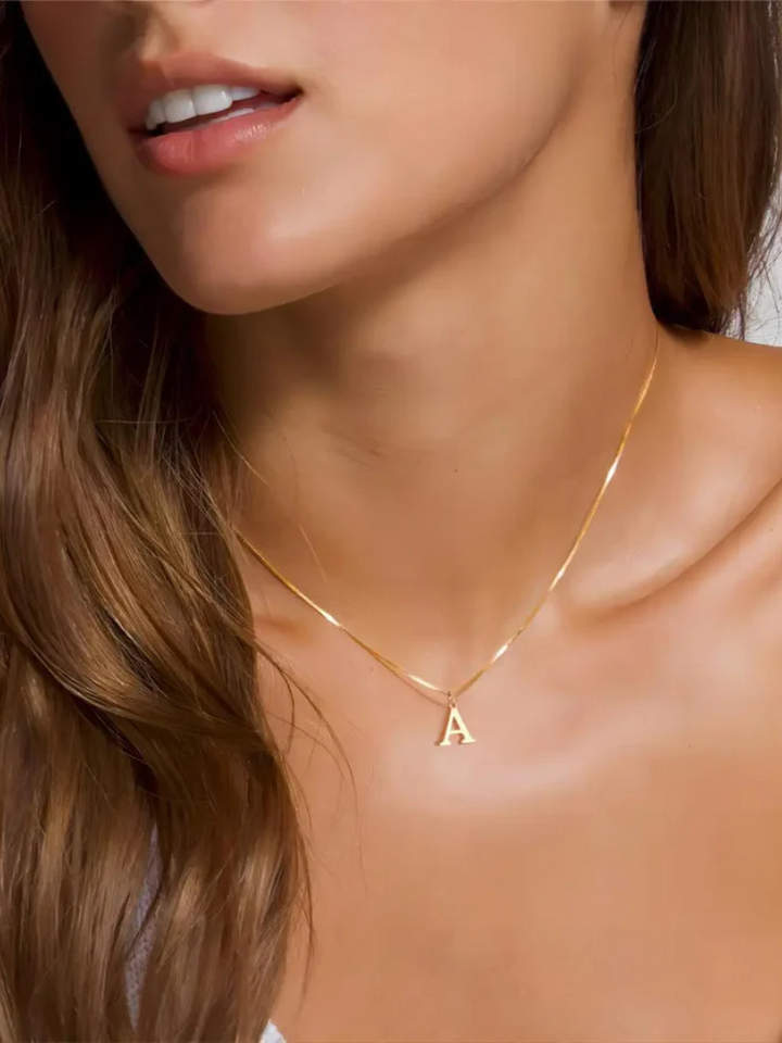 Enya | Gold Initial Necklace