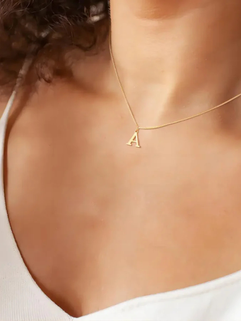 Enya | Gold Initial Necklace