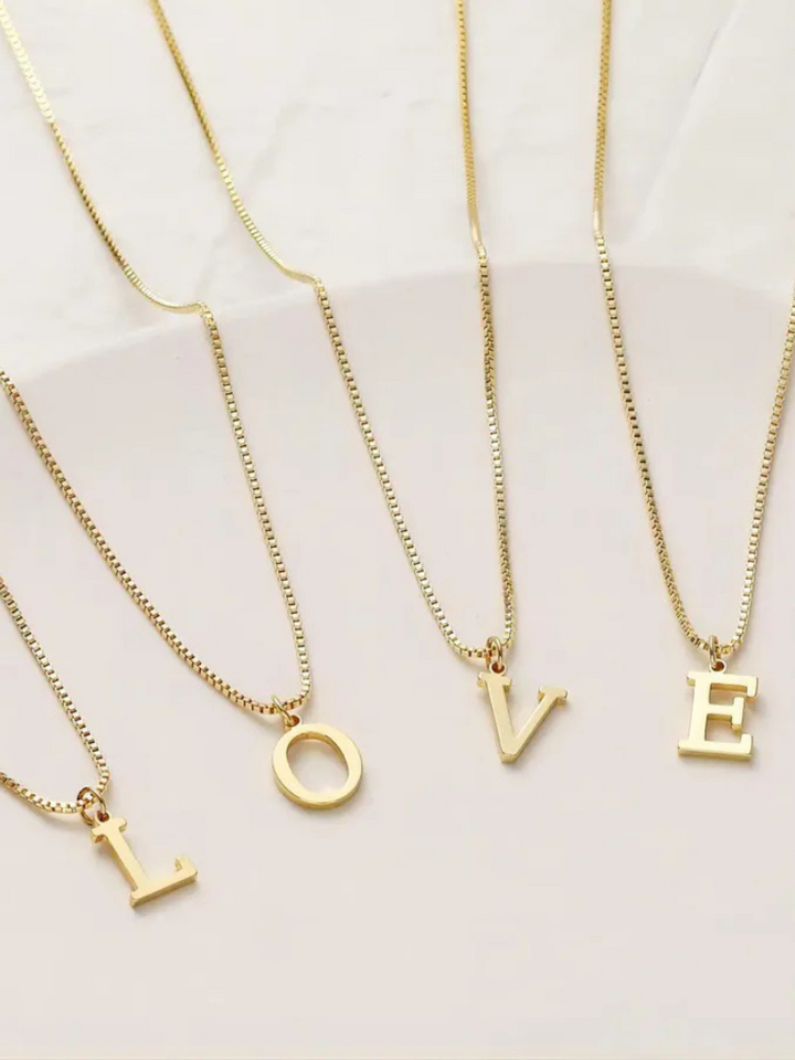 Enya | Gold Initial Necklace