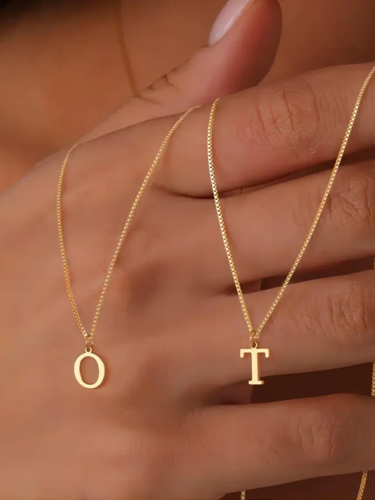 Enya | Gold Initial Necklace