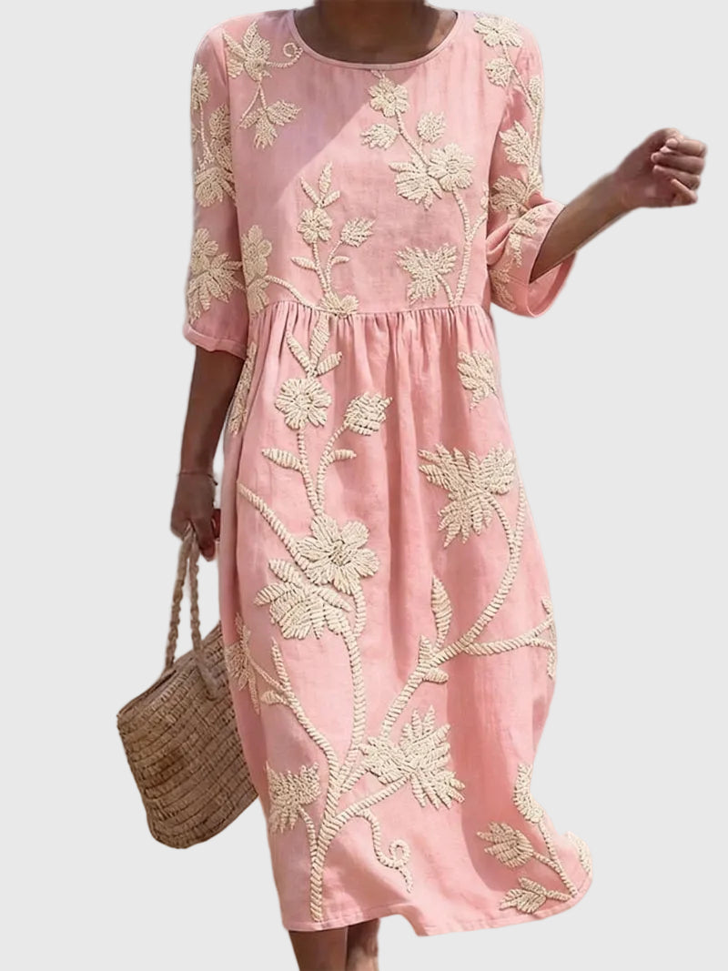 Valentina | Embroidered Vintage Dress