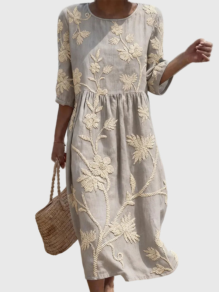 Valentina | Embroidered Vintage Dress