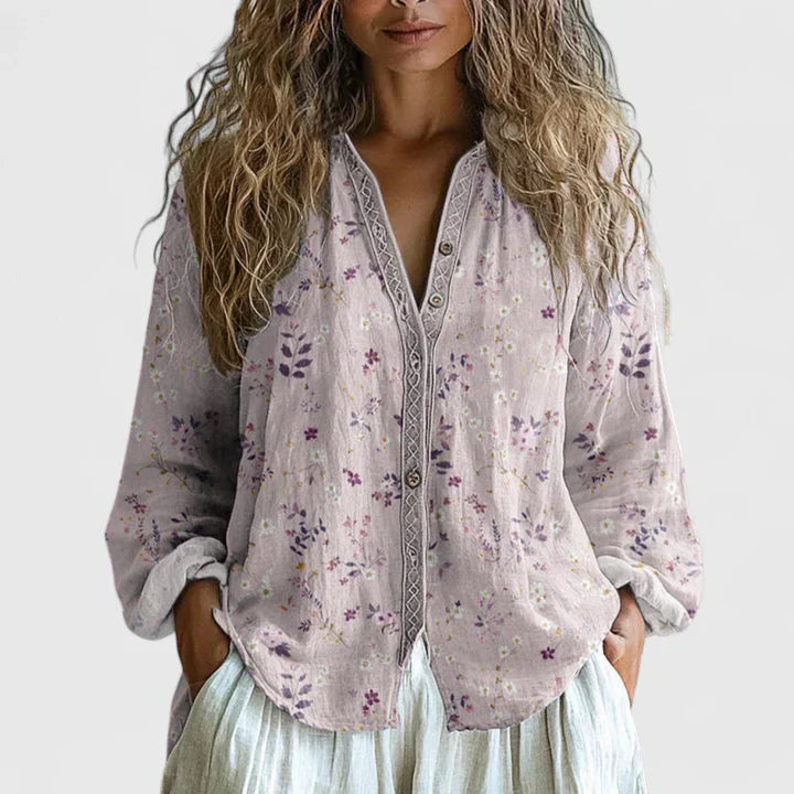 Virginia | Relaxed Garden Print Blouse