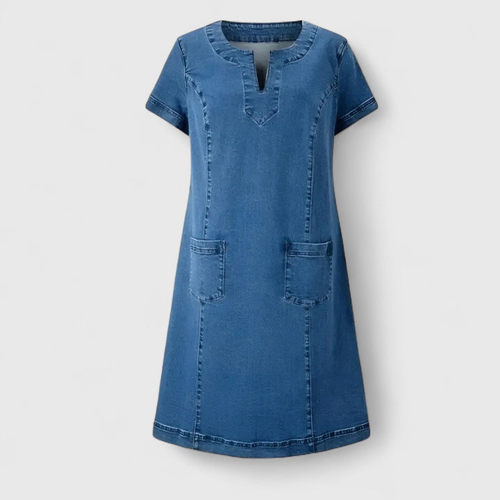 Clarice | Elegant Denim Dress