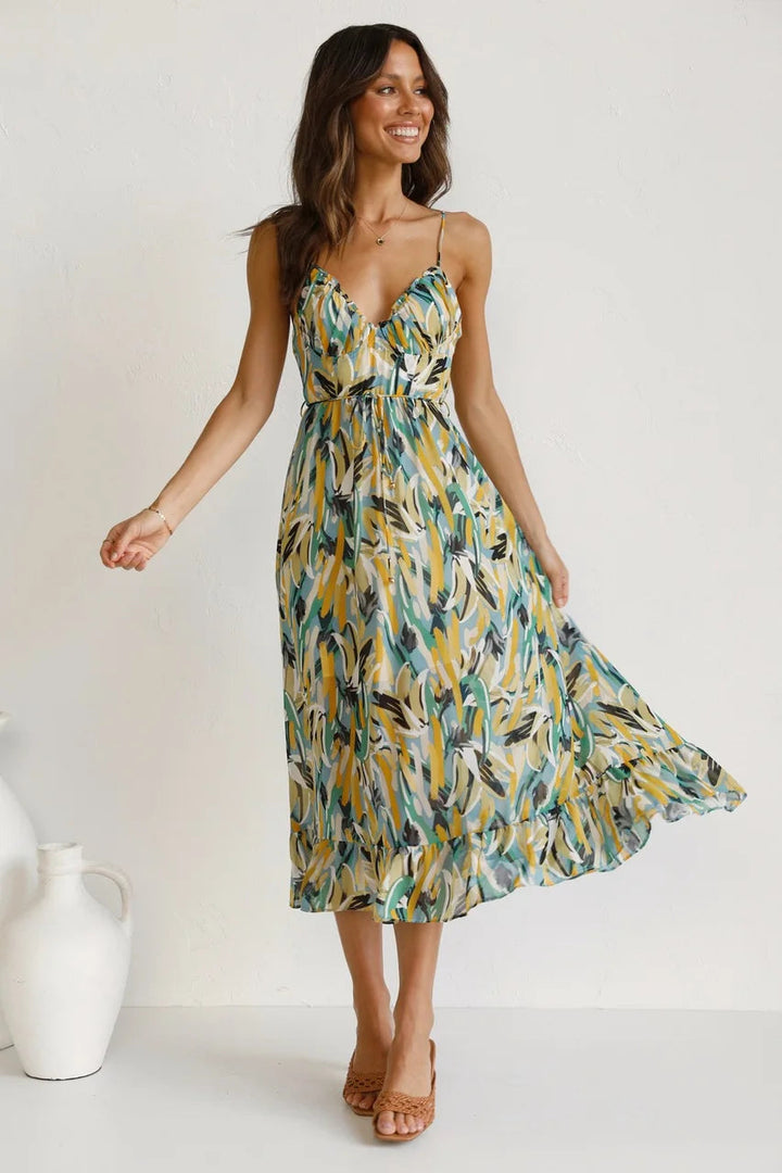 Gisèle™ | Elegante Jurk in Tijdloze Kleuren