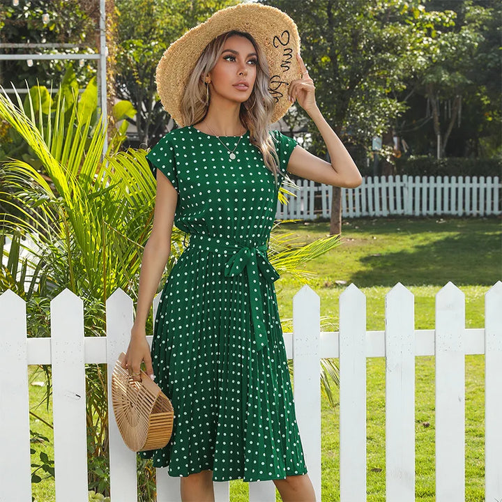 Beth | Polka Bloom Dress