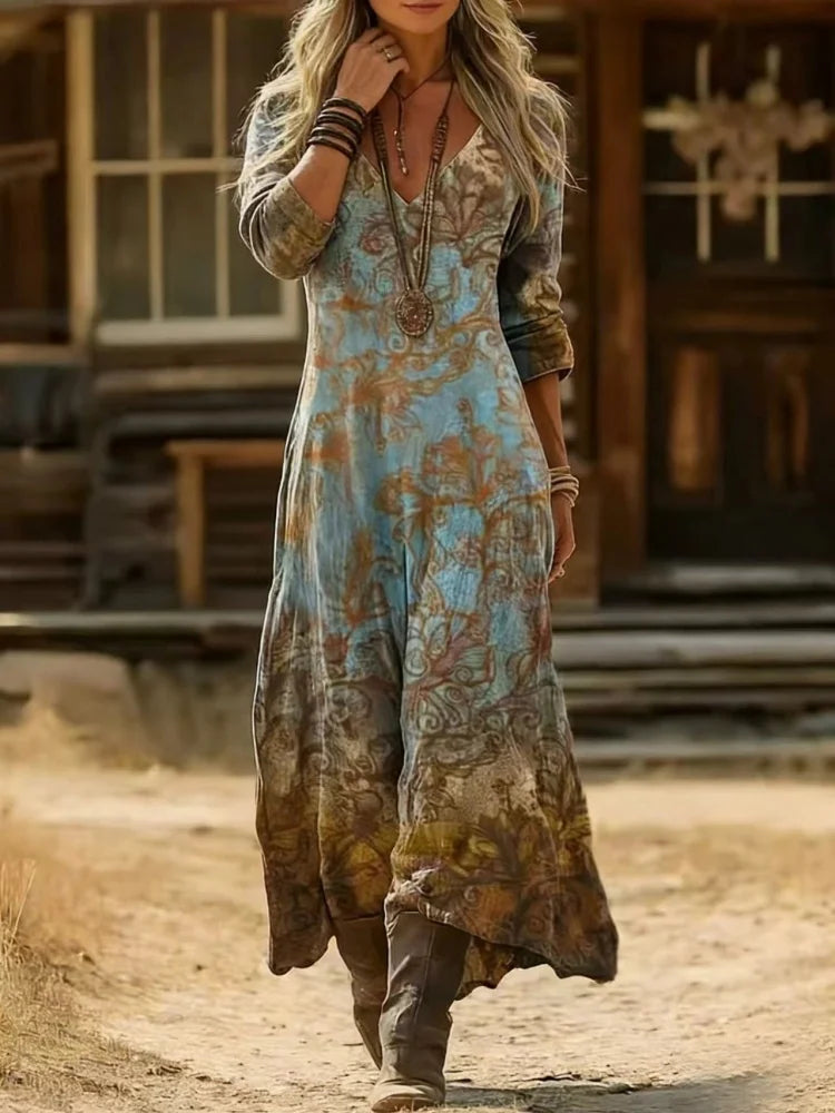 Mason | Vintage-Inspired Floral Midi Dress