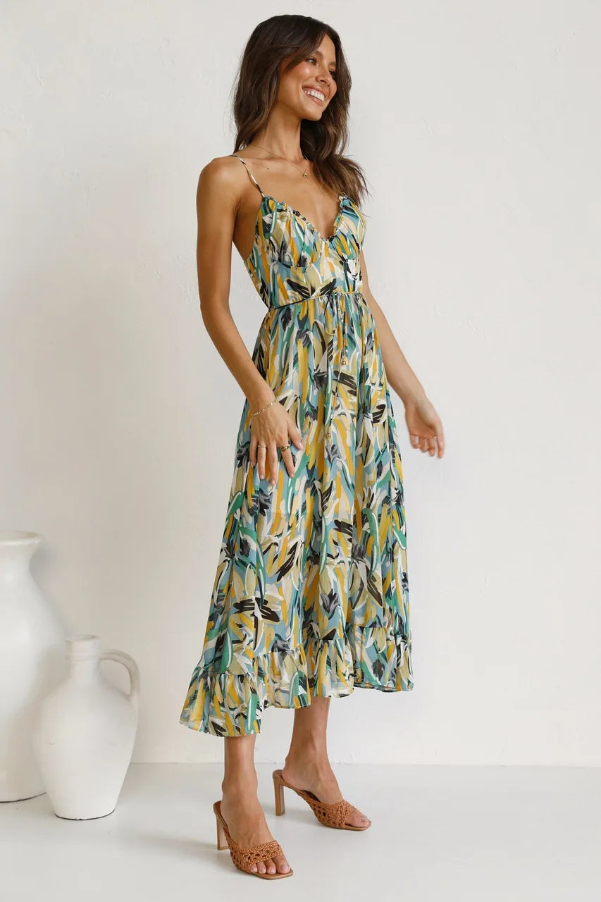 Gisèle™ | Elegante Jurk in Tijdloze Kleuren
