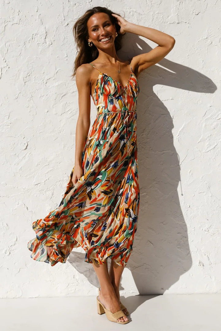 Gisèle™ | Elegante Jurk in Tijdloze Kleuren