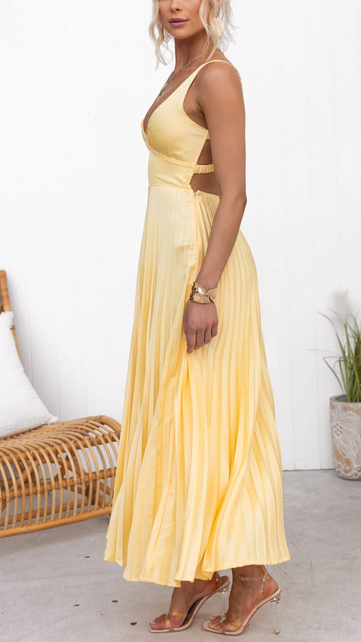 Aby | Pleated Elegance Dress
